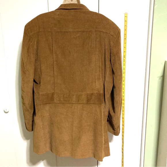 Brown Corduroy Suit Blazer Jacket Coat Brown G-III Apparel Men's XL - Picture 8 of 15